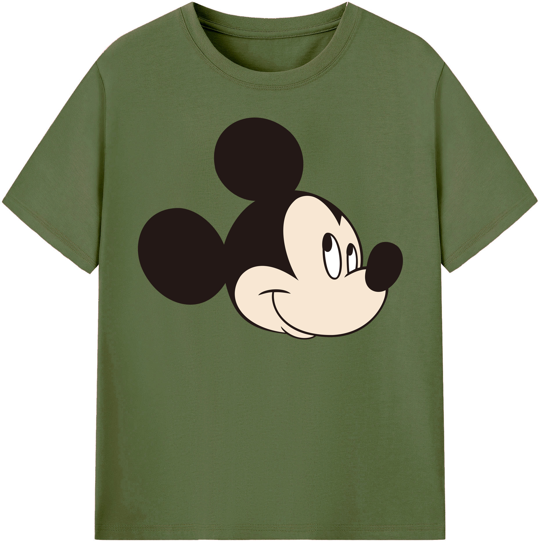 （画像用） ミッキーマウス Mickey Mouse 綿100％半袖Tシャツ（フロントプリント）